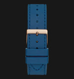 Guess Multifunction Crystals Rose Gold Dial Blue Rubber Strap Watch For Women - GW0439L4 Authentic Buy Shop Now