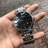 Emporio Armani Beta Chronograph Black Dial Steel Strap Watch For Men - AR1863 Authentic Buy Shop Now