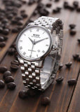 Mido Baroncelli II Automatic White Dial Silver Steel Strap Watch For Men - M8600.4.26.1 Authentic Buy Shop Now
