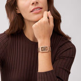 Fossil Raquel Three Hand Date Brown Dial Rose Gold Steel Strap Watch For Women - ES5323 Authentic Buy Shop Now