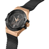 Maserati Potenza Black Mesh Bracelet Black Dial Watch For Men - R8853108010 Authentic Buy Shop Now