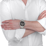 Maserati Successo Chronograph Black Dial Silver Steel Strap Watch For Men - R8873621009 Authentic Buy Shop Now
