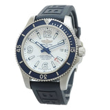 Breitling Superocean II Automatic 42mm White Dial Blue Rubber Strap Watch for Men - A17366D81A1S2 Authentic Buy Shop Now