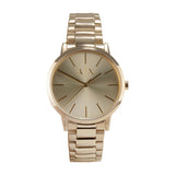 Armani Exchange Cayde Analog Gold Dial Gold Steel Strap Watch For Men - AX2707 Authentic Buy Shop Now