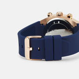 Guess Caliber Chronograph White Dial Blue Silicone Strap Watch for Men - W0864G5 Authentic Buy Shop Now