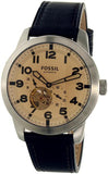 Fossil Pilot 54 Automatic Cream Dial Brown Leather Strap Watch for Men - ME3119 Authentic Buy Shop Now