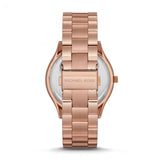 Michael Kors Slim Runway Rose Gold Dial Rose Gold Steel Strap Watch for Women - MK3197 Authentic Buy Shop Now
