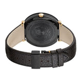 Versace V-Metal Icon Black Dial Black Leather Strap Watch For Men - VQL030015 Authentic Buy Shop Now