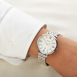 Fossil Jacqueline White Dial Silver Steel Strap Watch for Women - ES3433 Authentic Buy Shop Now
