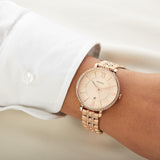Fossil Jacqueline Rose Gold Dial Rose Gold Steel Strap Watch for Women - ES3546 Authentic Buy Shop Now