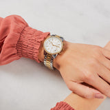 Michael Kors Ritz White Dial Two Tone Steel Strap Watch for Women - MK6474 Authentic Buy Shop Now