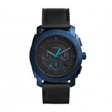 Fossil Machine Chronograph Black Dial Black Leather Strap Watch for Men - FS5361 Authentic Buy Shop Now