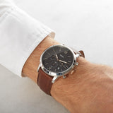 Fossil Neutra Chronograph Black Dial Brown Leather Strap Watch for Men - FS5408 Authentic Buy Shop Now