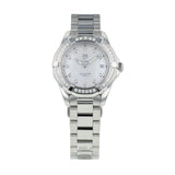 Tag Heuer Aquaracer Diamonds Mother of Pearl White Dial Silver Steel Strap Watch for Women - WBD131C.BA0748 Authentic Buy Shop Now