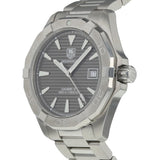 Tag Heuer Aquaracer Automatic Anthracite Grey Dial Silver Steel Strap Watch for Men - WAY2113.BA0928 Authentic Buy Shop Now