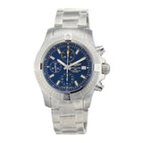Breitling Avenger Chronograph 45mm Blue Dial Silver Steel Strap Watch for Men - A13317101C1A1 Authentic Buy Shop Now