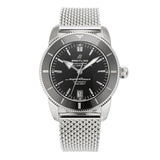Breitling Superocean Heritage B20 Automatic 42 Black Dial Silver Mesh Bracelet Watch for Men - AB2010121B1A1 Authentic Buy Shop Now