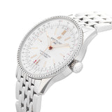 Breitling Navitimer Automatic 35 White Dial Silver Steel Strap Watch for Men - A17395F41G1A1 Authentic Buy Shop Now