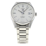 Tag Heuer Carrera Automatic Caliber 5 White Dial Silver Steel Strap Watch for Men - WAR211B.BA0782 Authentic Buy Shop Now