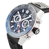 Tag Heuer Carrera Automatic Chronograph Steel & Ceramic Black Dial Black Rubber Strap Watch for Men - CBG2A1Z.FT6157 Authentic Buy Shop Now