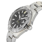 Tag Heuer Aquaracer Automatic Caliber 5 Black Dial Silver Steel Strap Watch for Men - WBD2110.BA0928 Authentic Buy Shop Now