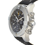Breitling Avenger Chronograph 45mm Black Dial Black Leather Strap Watch for Men - A13317101B1X1 Authentic Buy Shop Now