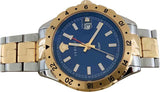 Versace Hellenyium GMT Blue Dial Two Tone Steel Strap Watch for Men - V11060017 Authentic Buy Shop Now