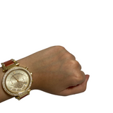 Michael Kors Parker Gold Dial Two Tone Steel Strap Watch for Women - MK6139 Authentic Buy Shop Now