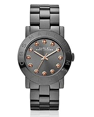 Marc Jacobs Rock Crystal Grey Dial Grey Steel Strap Watch for Women - MBM8596 Authentic Buy Shop Now