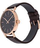 Calvin Klein Even Grey Dial Brown Leather Strap Watch for Women - K7B216G3 Authentic Buy Shop Now