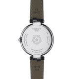 Tissot T Lady Flamingo Mother of Pearl White Dial Black Leather Strap Watch for Women - T094.210.16.111.00 Authentic Buy Shop Now