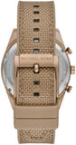Michael Kors Warren Chronograph Beige Dial Beige Nylon Strap Watch for Men - MK9145 Authentic Buy Shop Now