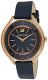 Swarovski Crystalline Aura Blue Dial Blue Leather Strap Watch for Women - 5519447 Authentic Buy Shop Now