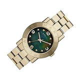 Marc Jacobs Amy Green Dial Gold Steel Strap Watch for Women - MBM8619 Authentic Buy Shop Now