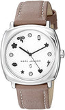Marc Jacobs Mandy Silver Dial Brown Leather Strap Watch for Women - MJ1563 Authentic Buy Shop Now