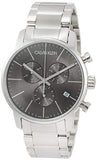 Calvin Klein City Chronograph Black Dial Silver Steel Strap Watch for Men - K2G27143 Authentic Buy Shop Now