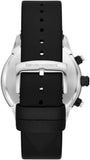 Emporio Armani Mario Chronograph Blue Dial Black Leather Strap Watch For Men - AR11522 Authentic Buy Shop Now