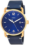 Fossil The Commuter Blue Dial Blue Leather Strap Watch for Men - FS5274 Authentic Buy Shop Now