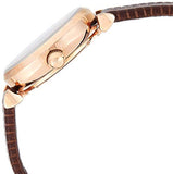 Emporio Armani Meccanico Skeleton Mother of Pearl Dial Brown Leather Strap Watch For Women - AR1993 Authentic Buy Shop Now