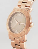 Marc Jacobs Amy Glitz Brown Dial Rose Gold Steel Strap Watch for Women - MBM3221 Authentic Buy Shop Now