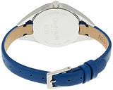 Calvin Klein Rebel Blue Silver Dial Blue Leather Strap Watch for Women - K8P231V6 Authentic Buy Shop Now