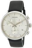 Calvin Klein High Noon Chronograph White Dial Black Leather Strap Watch for Men - K8M271C6 Authentic Buy Shop Now