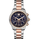 Michael Kors Brinkley Blue Dial Two Tone Steel Strap Watch for Women - MK6205 Authentic Buy Shop Now