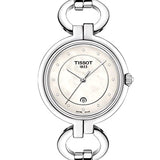 Tissot T Trend Flamingo Mother of Pearl Dial Silver Steel Strap Watch for Women - T094.210.11.116.00 Authentic Buy Shop Now