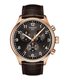 Tissot Chrono XL Black Dial Brown Leather Strap Watch For Men - T116.617.36.057.01 Authentic Buy Shop Now
