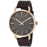 Calvin Klein Even Grey Dial Brown Leather Strap Watch for Women - K7B216G3 Authentic Buy Shop Now
