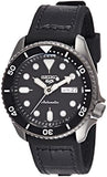 Seiko 5 Sports SKX Automatic Black Dial Black Leather Strap Watch for Men - SRPD55K2 Authentic Buy Shop Now