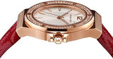 Michael Kors Lennox Three Hand Silver Dial Red Leather Strap Watch For Women - MK7308 Authentic Buy Shop Now