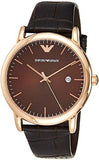 Emporio Armani Luigi Classic Brown Dial Brown Leather Strap Watch For Men - AR2503 Authentic Buy Shop Now