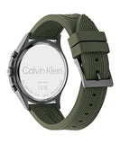 Calvin Klein Tone Green Dial Green NATO Strap Watch for Men - K7K514WL Authentic Buy Shop Now
